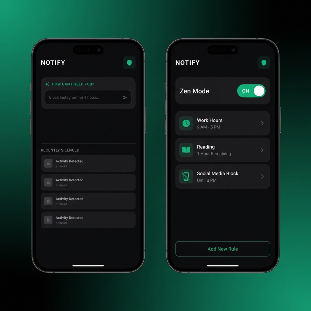 Notify App Interface
